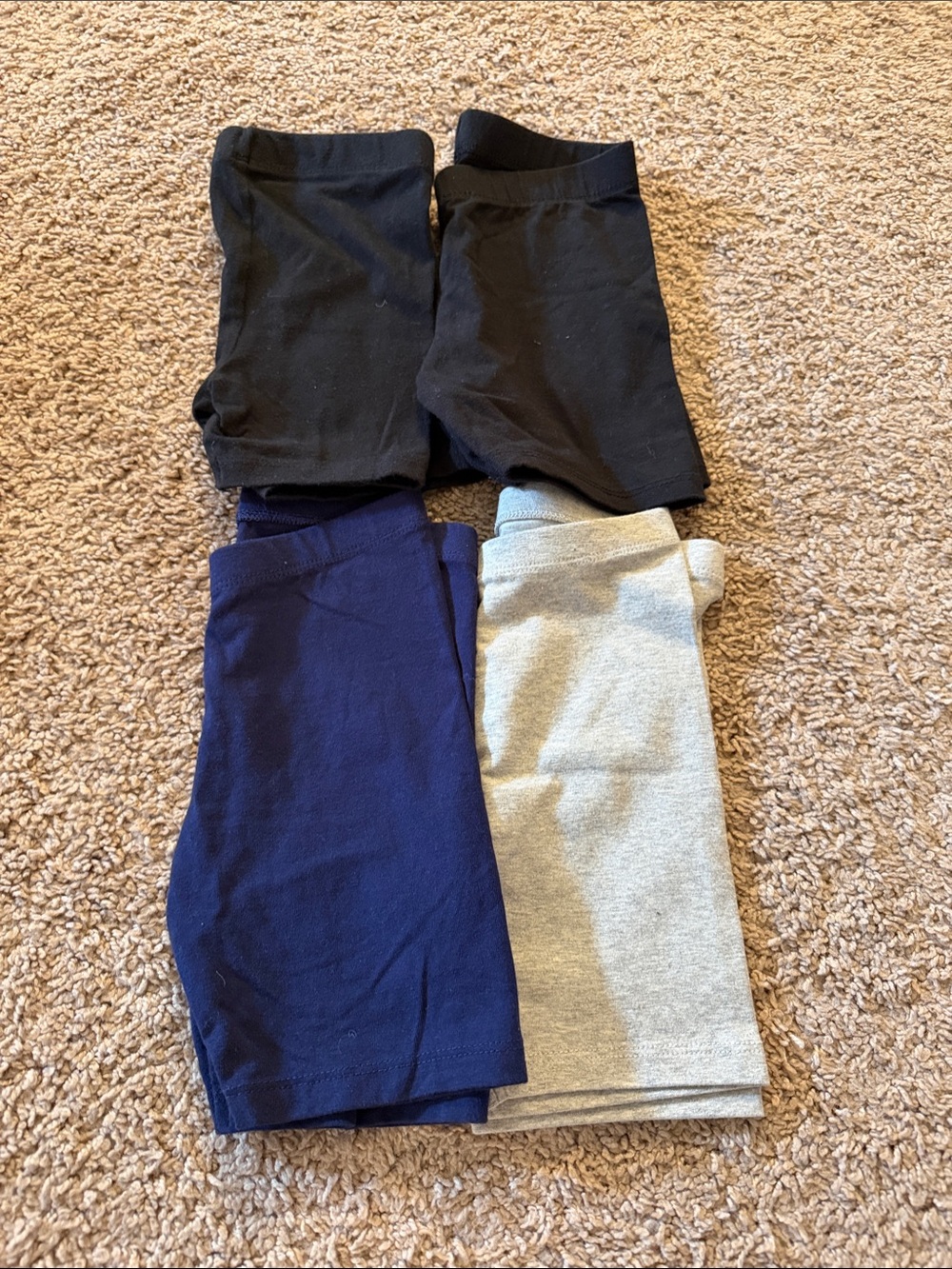 Cat & Jack 4-Pack Stretch Shorts in Black, Navy, Light Gray